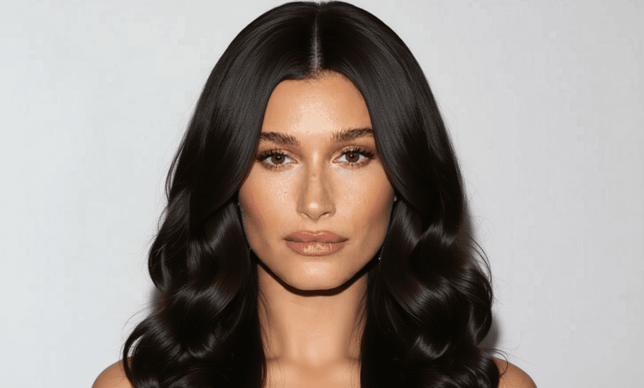 Long waves example: defined, glossy waves falling past the shoulders